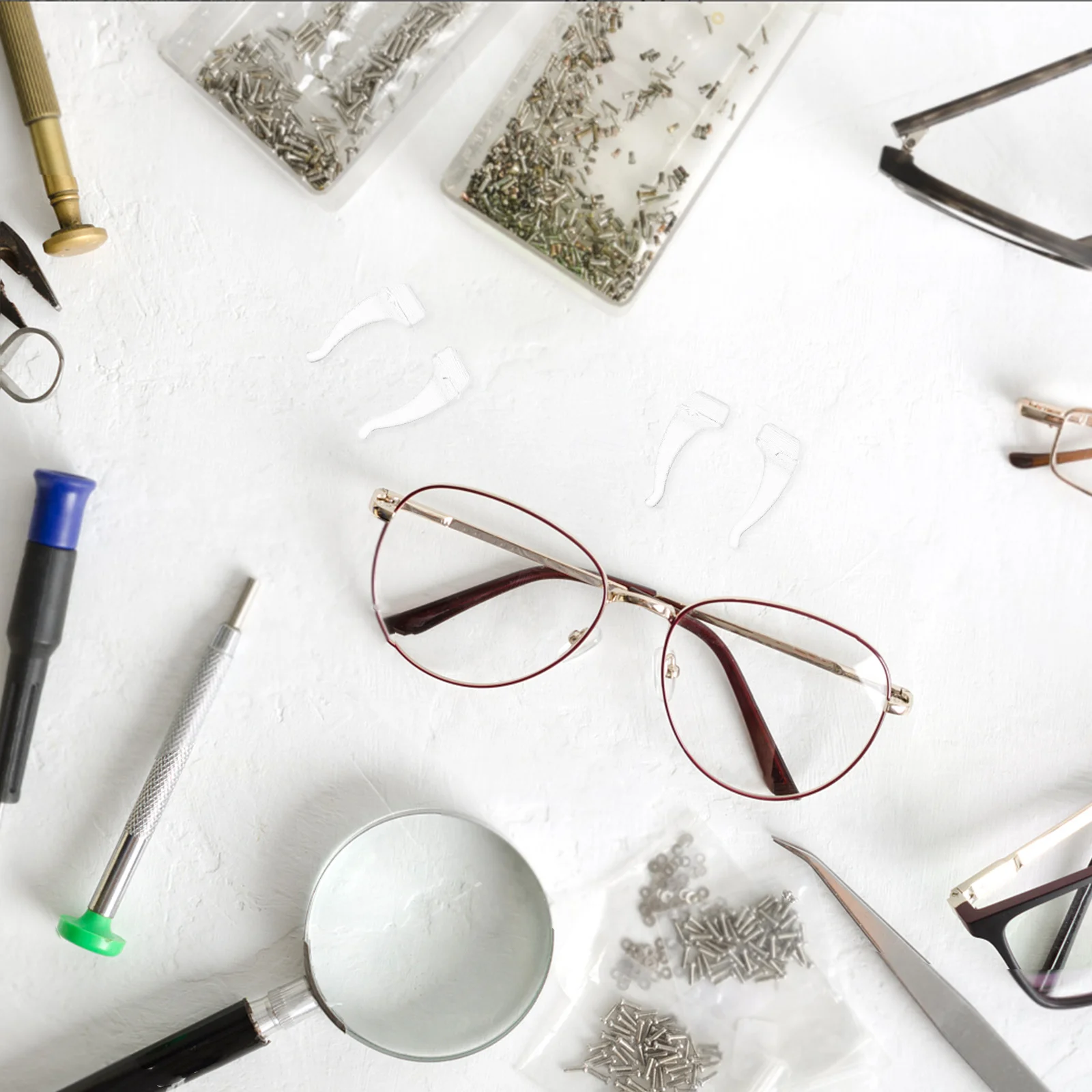 

50Pairs Non Slip Silicone Eye Glasses Ear Grips Clear Ear Pieces Glasses Arms Accessories Comfortable Holders Outdoor Activities