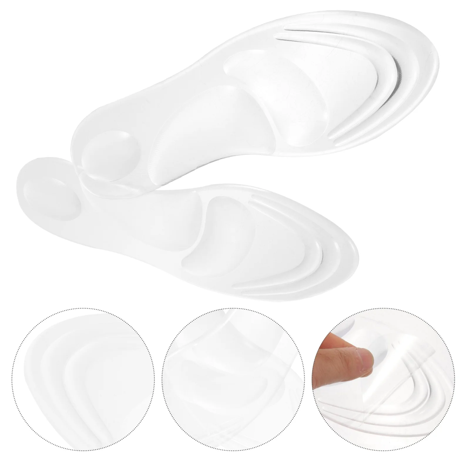 

1 Pair Transparent Gel Insoles Anti Slip Wear Resistant Cushion Pads for Women High Heels Sandals High Heels Inserts