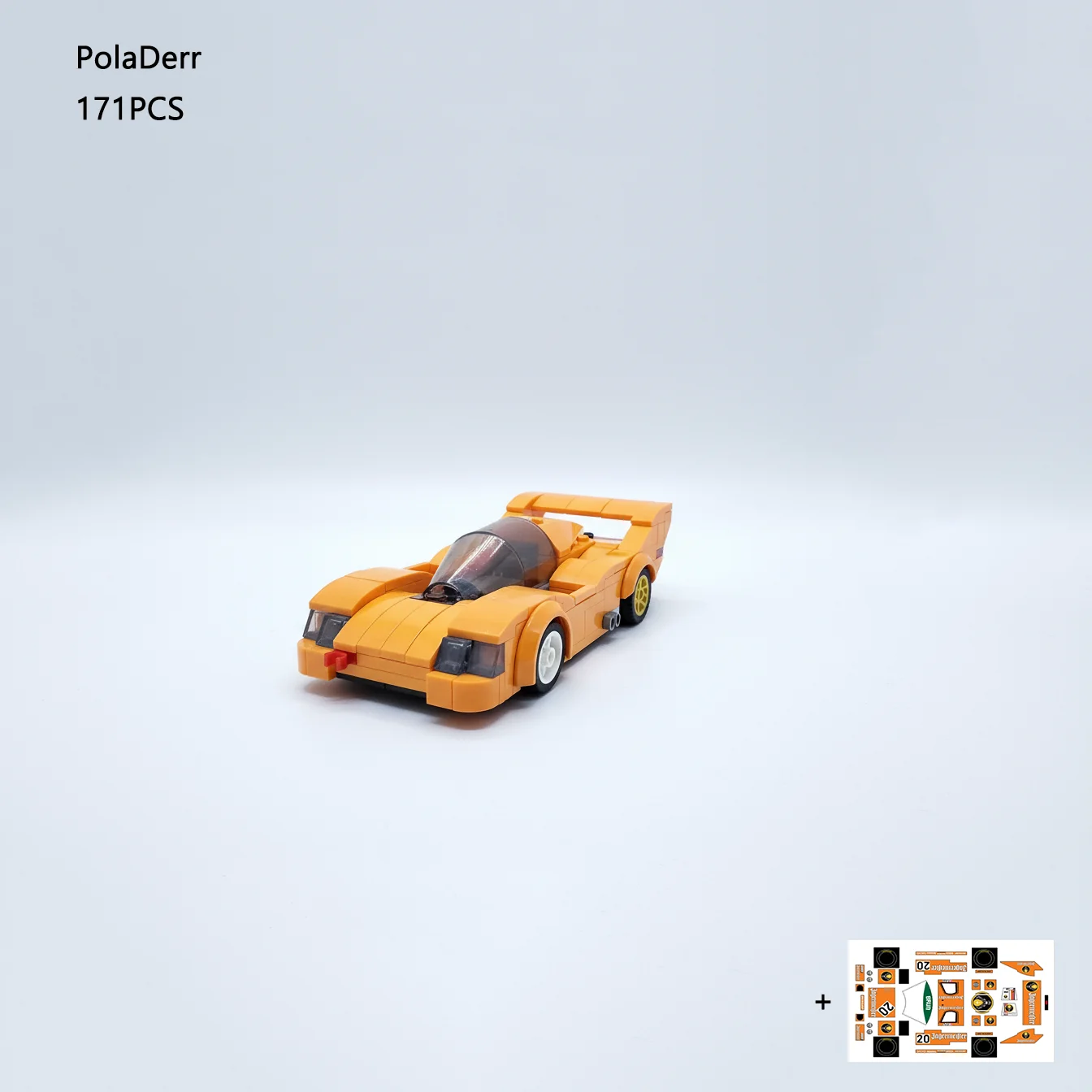 

Полязер 171 шт. MOC 936 Nürburgring 1985 г. # 20-группа C, гоночный автомобиль, строительные блоки, сборка, образовательная игрушка, модель, подарок