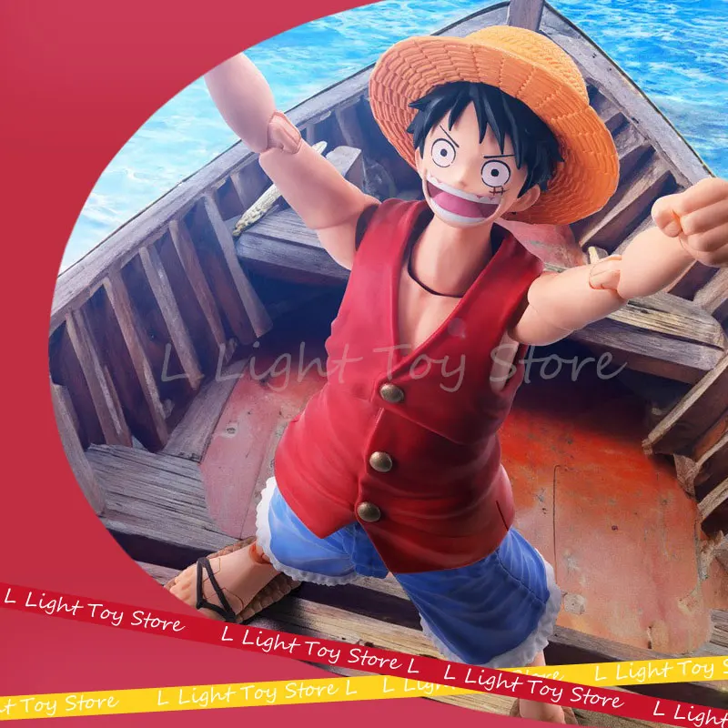 Instock Original Bandai One Piece Anime Figure Shf Luffy Action Figures Romance Dawn Nika Luffy Statue Collect Models Toys Gifts