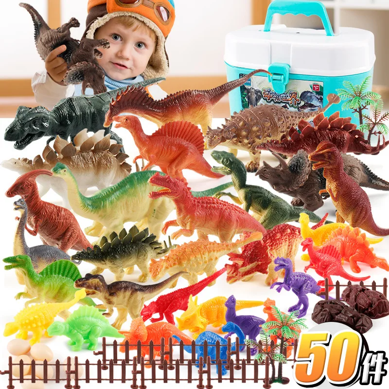 Dinosaur Toy Simulation Animals Tyrannosaurus Rex Figures Model Mat Set Early Learning Educational Toys For Kids gifts Toys