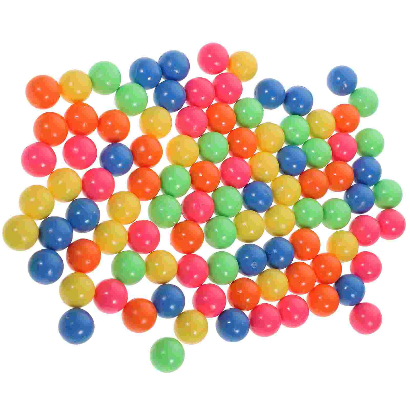 100 Pcs Toy Balls Counting Probability Learning Colorful Little Miniature Colored Plastic Baby Game