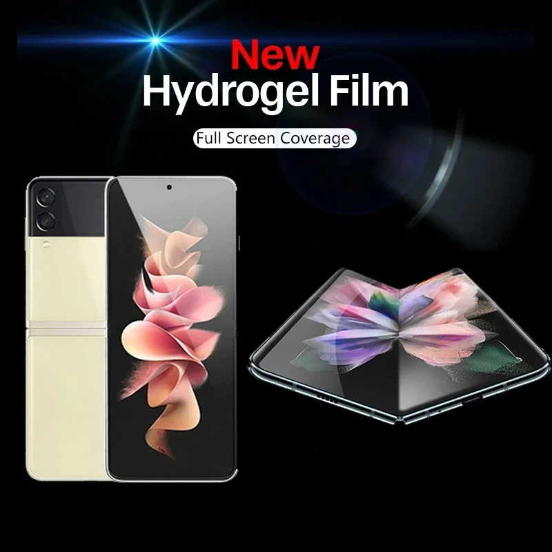 5Pcs Best Hydrogel Film For Samsung Galaxy Z Flip 5 4 3 Flip Flip5 flip4 Soft Screen Protector