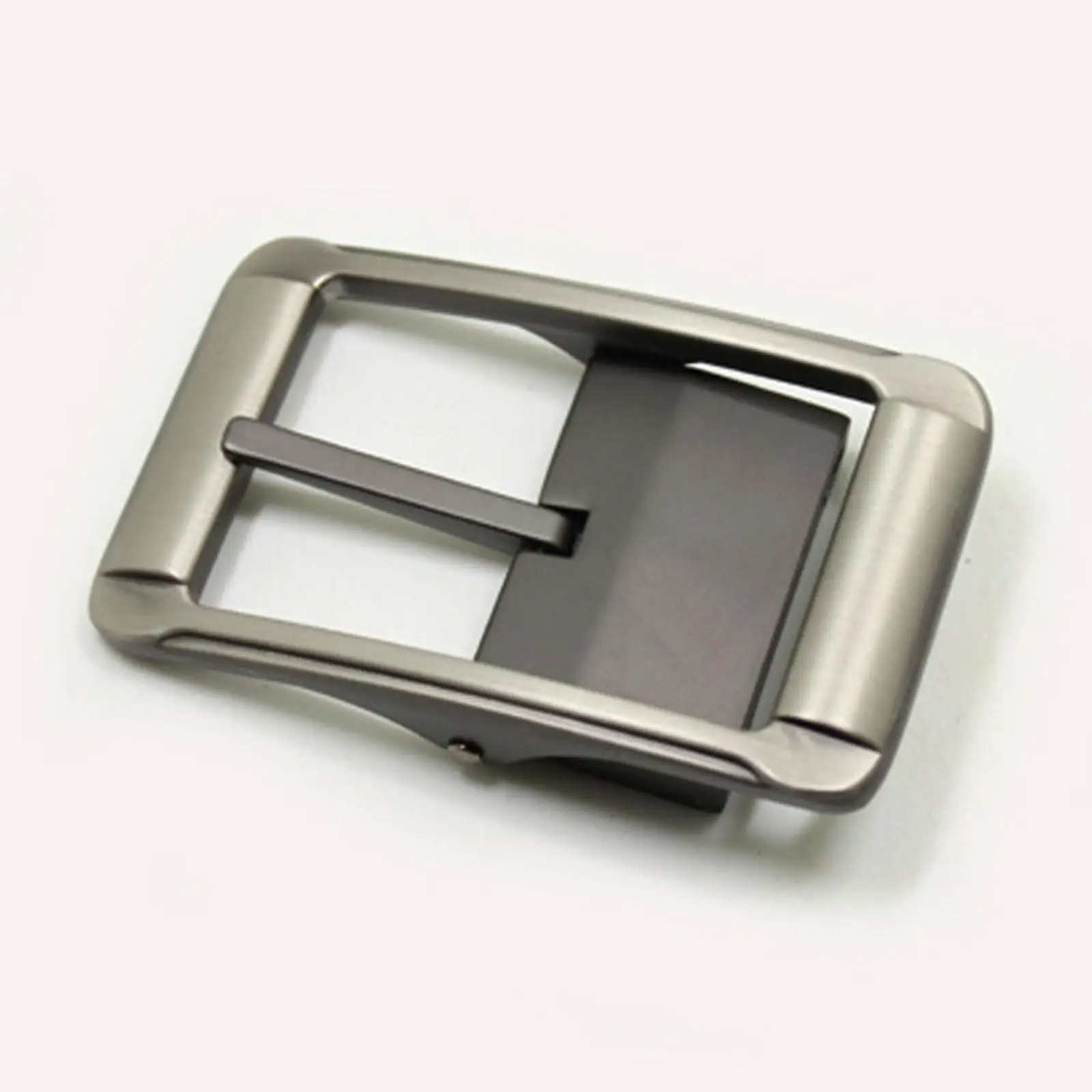 

Alloy Belt Buckle Luxury Belt Accessories Reversible for 32mm-34mm Belt Zinc Alloy Single Prong Replacement Rectangle Pin Buckle