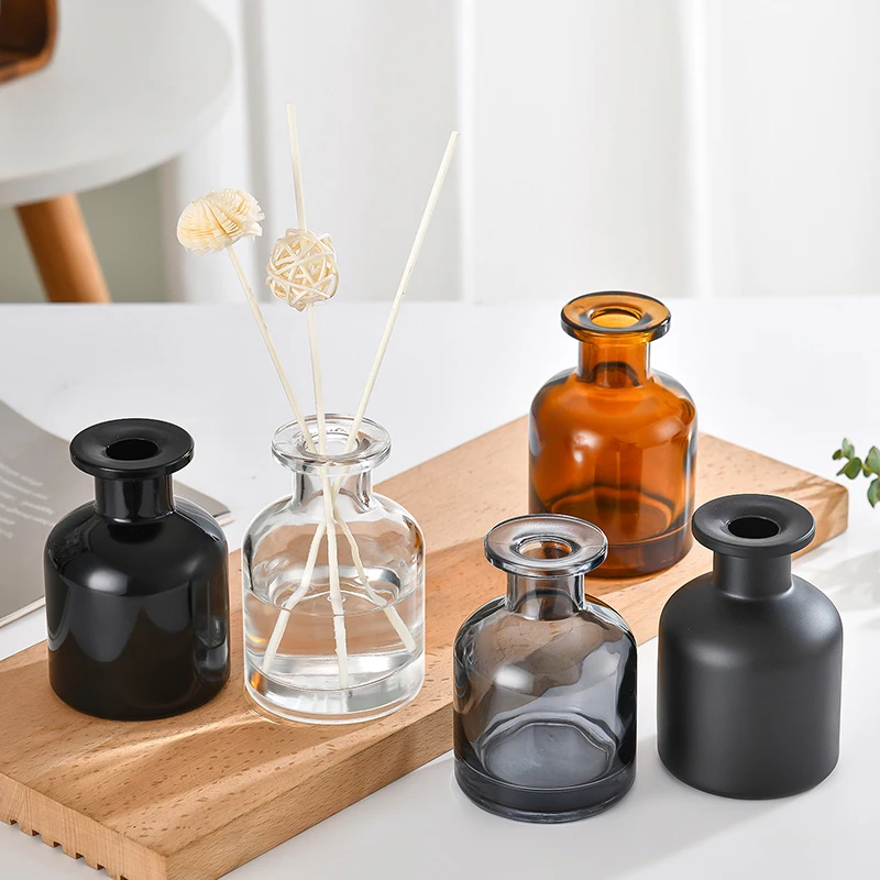 1Pcs 50ml Home Fragrance Diffuser Bottle Party Gifts Glass Container Reed Diffuser Essential Oil Bottle