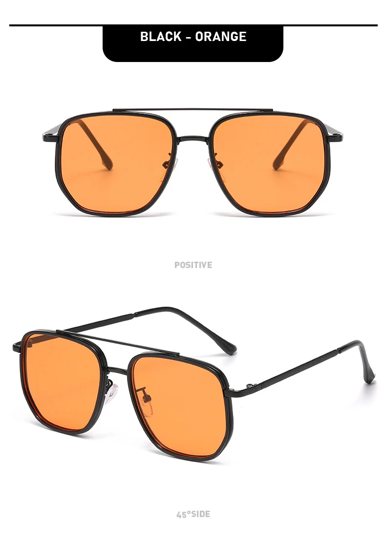 Retro Piloten-Sonnenbrille für Männer und Frauen Klassische Metall-Polygon-Sonnenbrille Modische Tägliche Dekorative Schattierungen Fahrbrillen – Detail 11