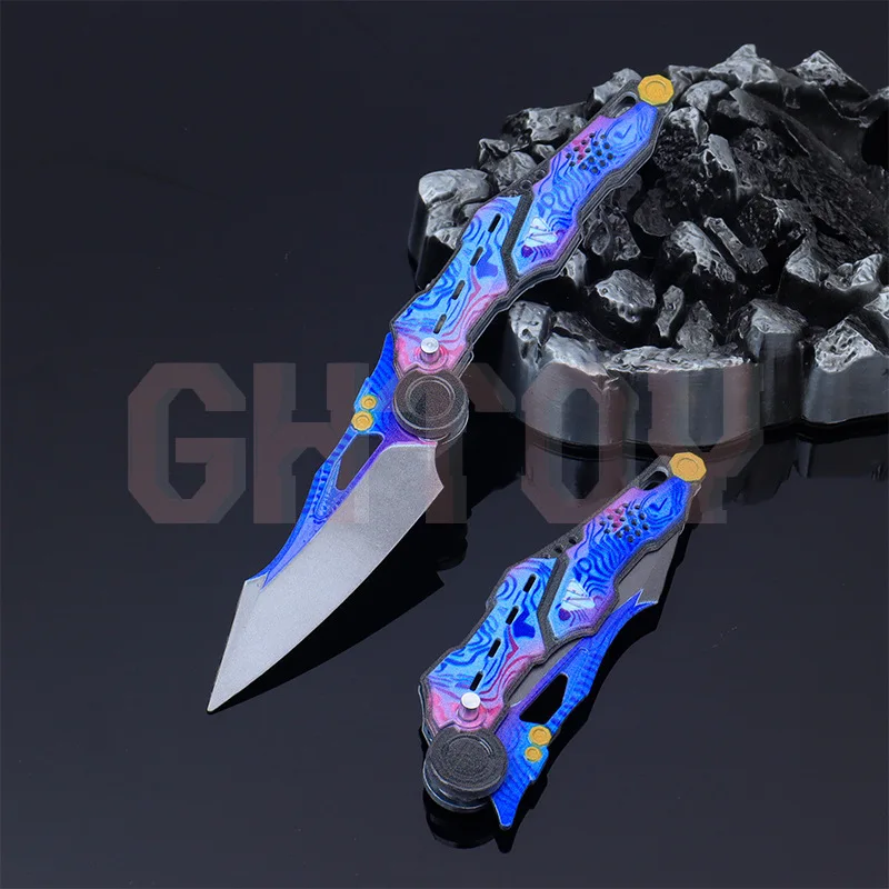 22cm/8.66in Arena Breakout: Infinite S-07 Folding Knife Weapons Model Desktop Display Ornaments Collection Birthday Gift for Boy