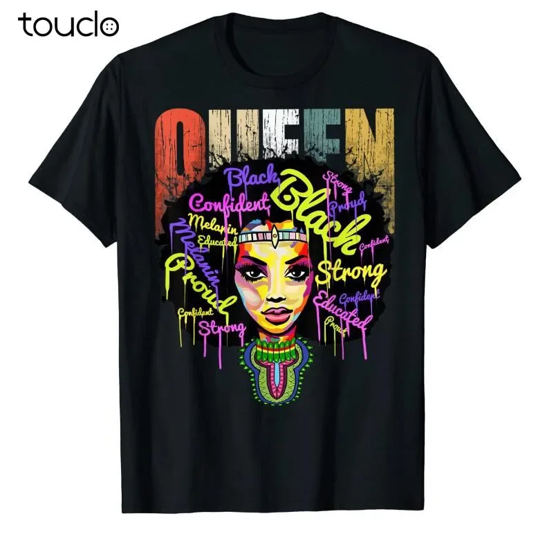 African Queen Shirts For Women - Educated Black Girl Magic T-Shirt unisex