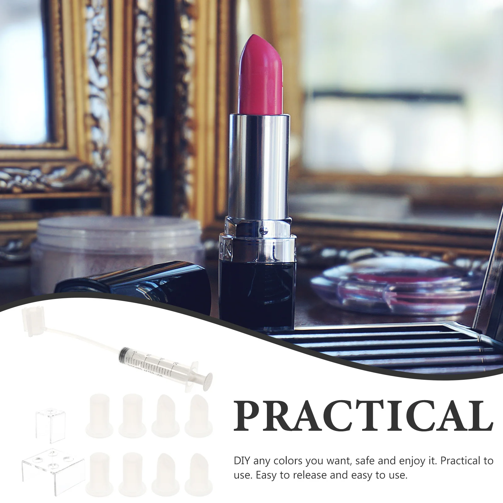 

DIY Lipstick Silica Gel Girls Lip Cream Maker Homemade Crafting Tool Set Women Lipstick Making For Homemade Lip Balm Gloss