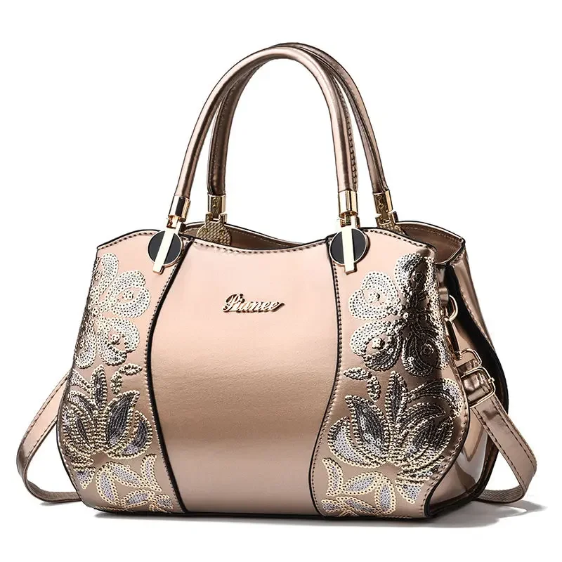 2026 New Fashion Flower Women Handbags European Design Patent Leather Lady Shoulder Bags Female Girl Brand Luxury Crossbody Bag