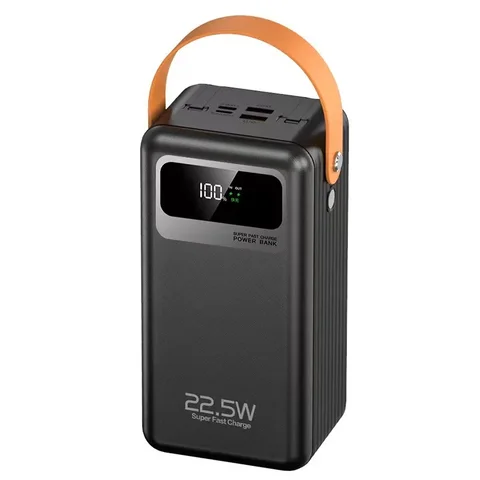 Внешний кабель BCAK Power Bank 22,5 Вт, сверхбыстрая зарядка, большая емкость, 60000 мАч, удобный мобильный источник питания для улицы