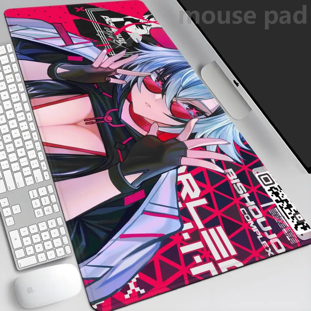 الكثير من الصور الجميلة Genshin Impact Arlecchino Mousepad الكمبيوتر المحمول لوحة ماوس الألعاب كبيرة الحجم حصيرة مكتبية لوحة المفاتيح سجادة ناعمة