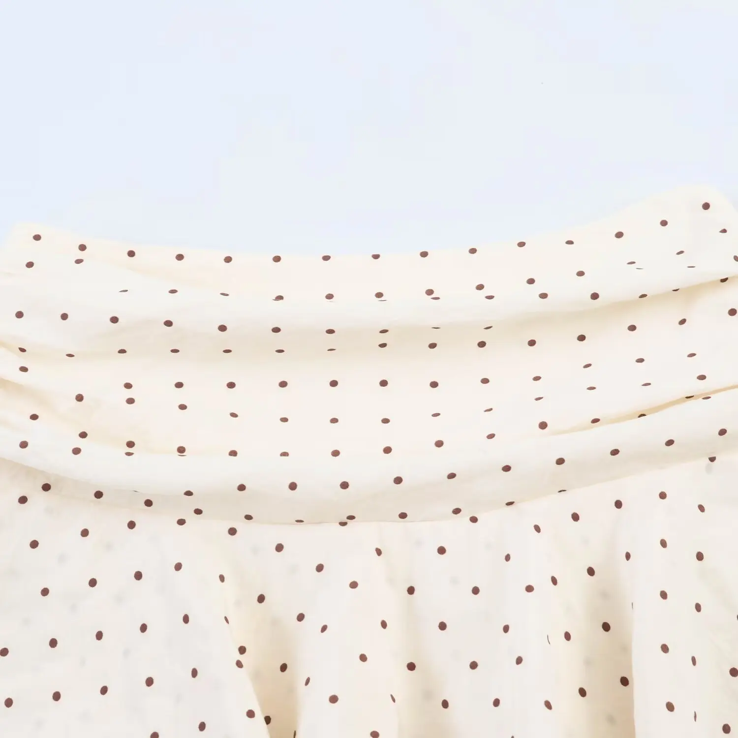 BSAY Neuer Beiger Gepunkteter Skort für Damen, Hochgeschnittener Plissierter Rüschen-Minirock, Sommerliche Lässige Strandshorts mit Futter – Detail 8