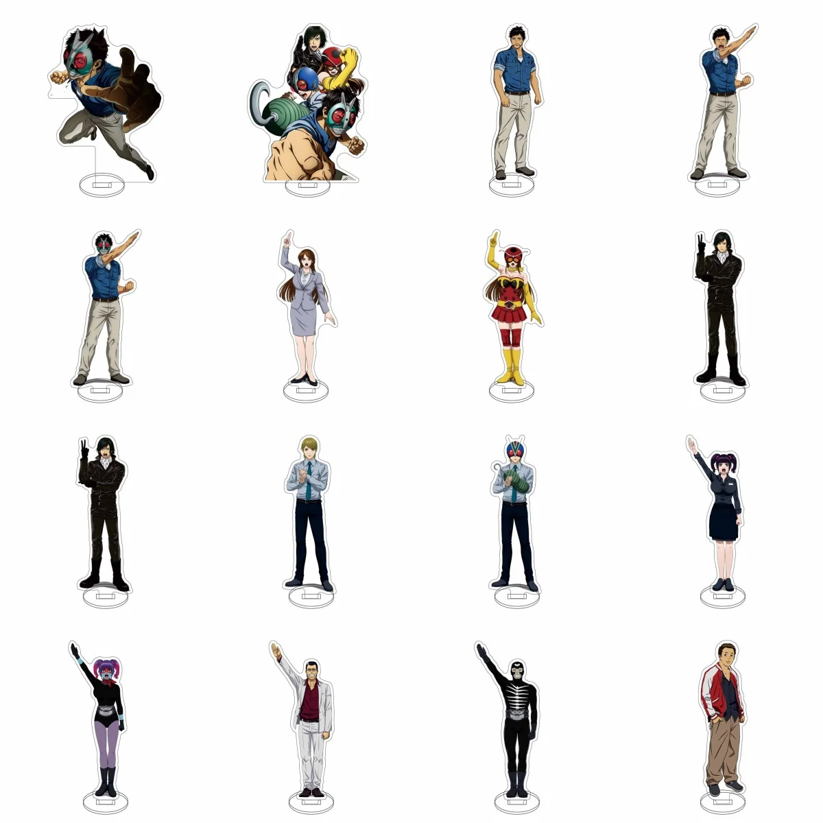 

15CM Anime Tojima Tanzaburo Wants to Be a Masked Ride Acrylic Stand Cosplay Characters Ornament Accessories Christmas Gifts