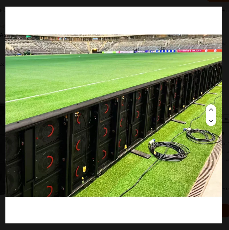 

Dking высококачественный уличный светодиодный экран P7,8 мм для рекламы футбольного поля, водонепроницаемый рейтинг IP65