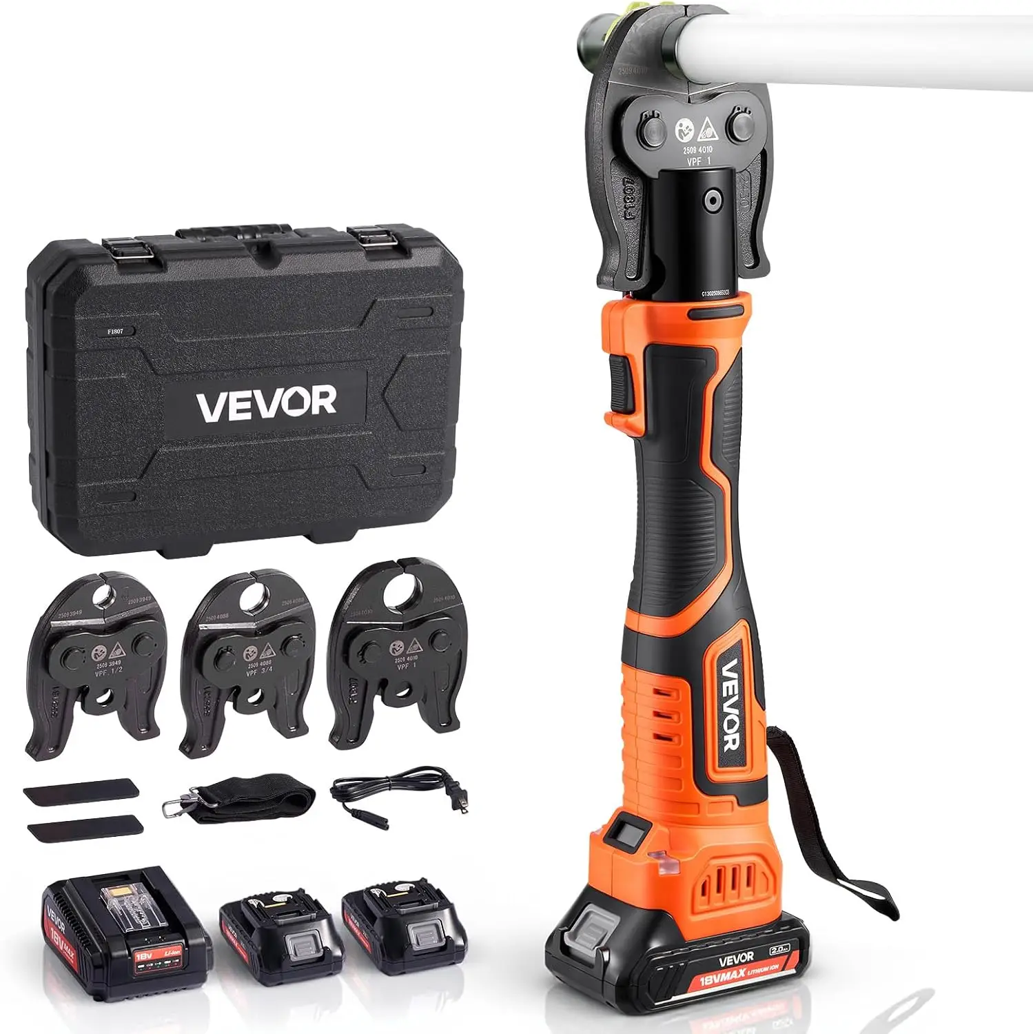 Press Tool, 18V Electric Pipe Crimping Tool for 1/2