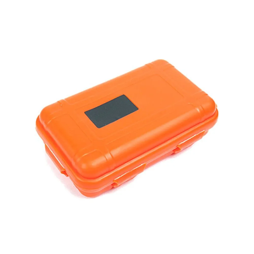 Case For Outdoor Survival Box Climbing Black/Orange/Tan Box Fishing Kite Boarding Tools Travel 135x80x40mm Airtight