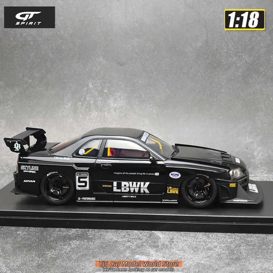 GT Spirit 1:18 scale New NISSAN Skyline GTR R34 Resin car model static display holiday gift collection