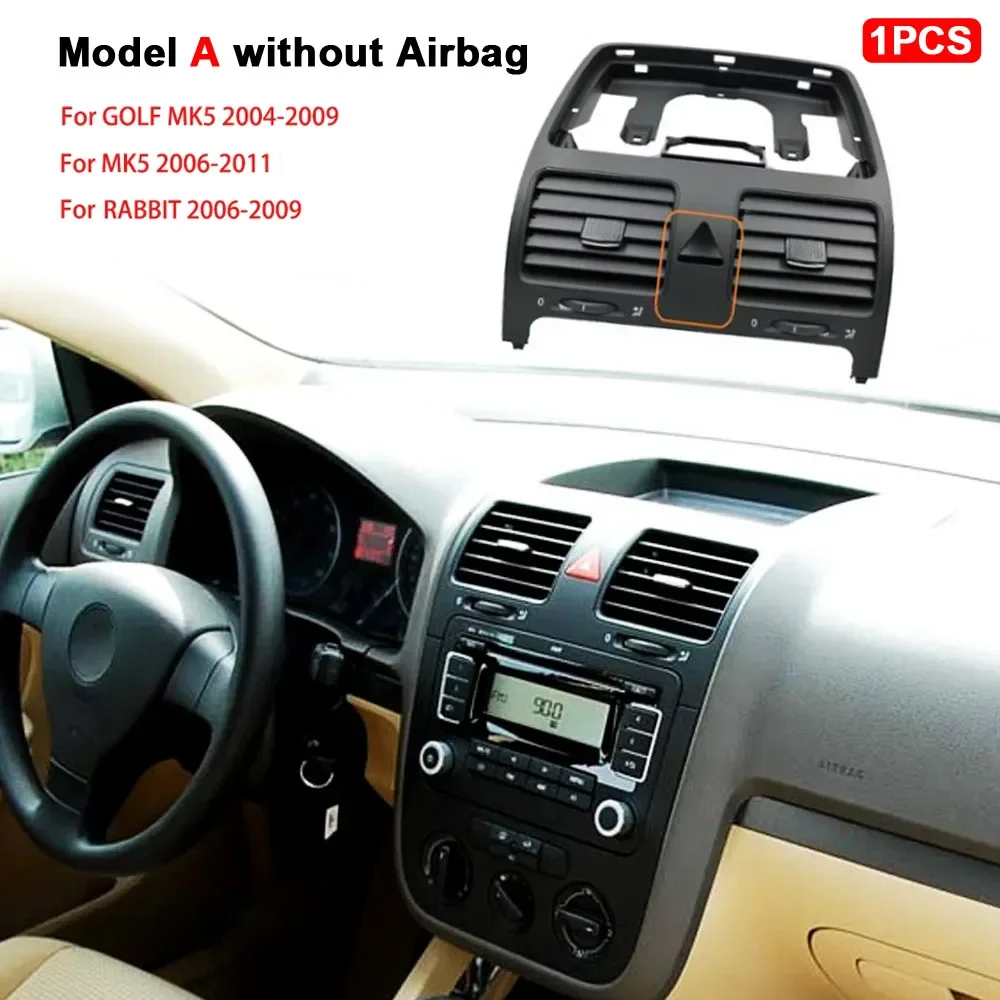

1K0819728 Для VW GOLF MK5 GTI MK5 JETTA MK5 RABBIT 2004-2009 Черная приборная панель Автомобильное вентиляционное отверстие 1K0819703 1K0819704