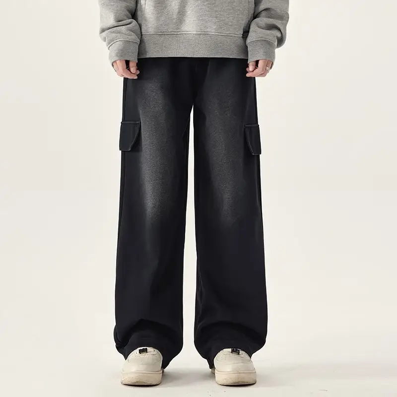 

Men's Jeans Loose High Street Wide Leg Spring And Autumn Style Retro Plus Size Fashionable Versatile Straight Leg Casual Pants