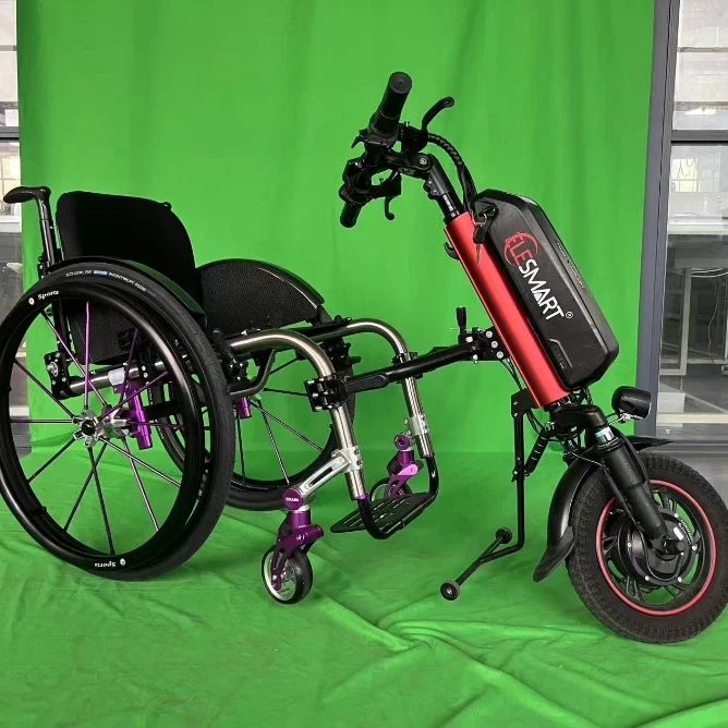 One-button Forward and Backward  A5 36v 500w 12 Inch Electric Wheelchair Handcycle for Elderly