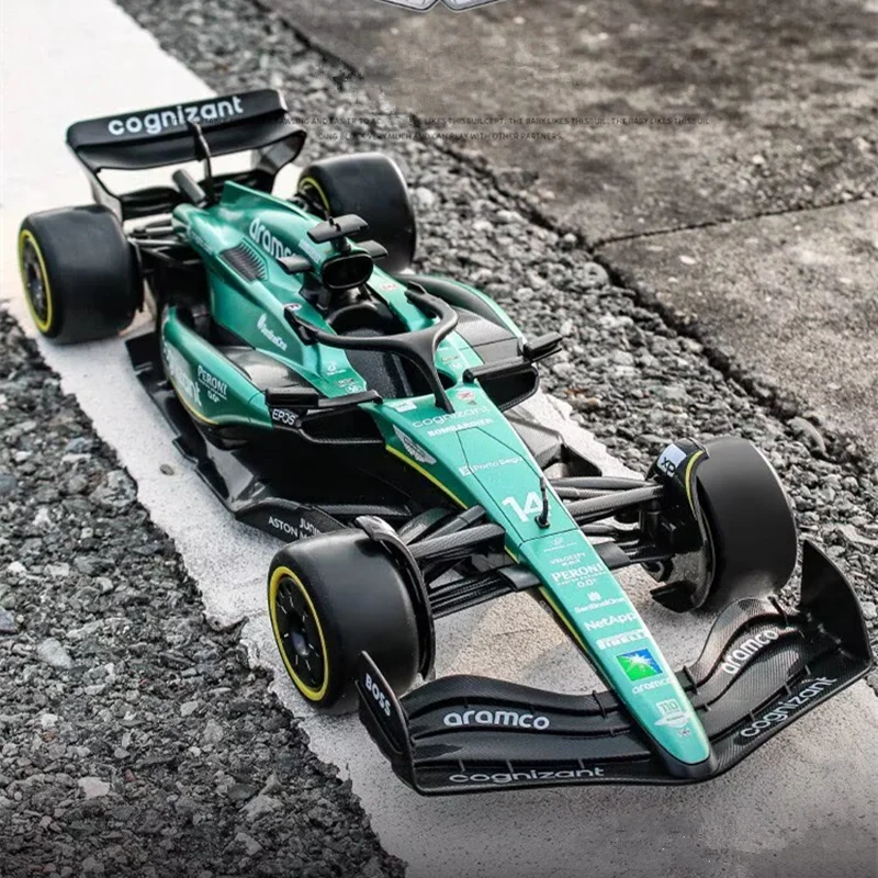 

1:24 2024 F1 AMR24 Команда Aramco # Высококачественная модель гоночного автомобиля Фернандо Алонсо 1:14, литая под давлением, симуляция суперкара, подарок для детей