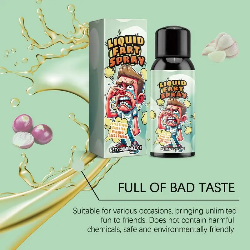 120ML Fart Spray Can Stink Bomb Ass-Smelly Stinky Gas Crap Gag Prank Novelties Toy Halloween Funny Toys Supplies