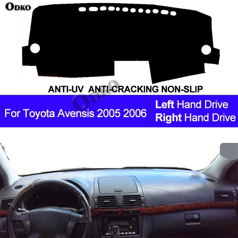 

Автомобильный чехол на приборную панель, коврик для приборной панели, коврик для приборной панели, коврик для приборной панели, анти-УФ-коврик для Toyota Avensis 2005 2006, LHD RHD, Стайлинг автомобиля
