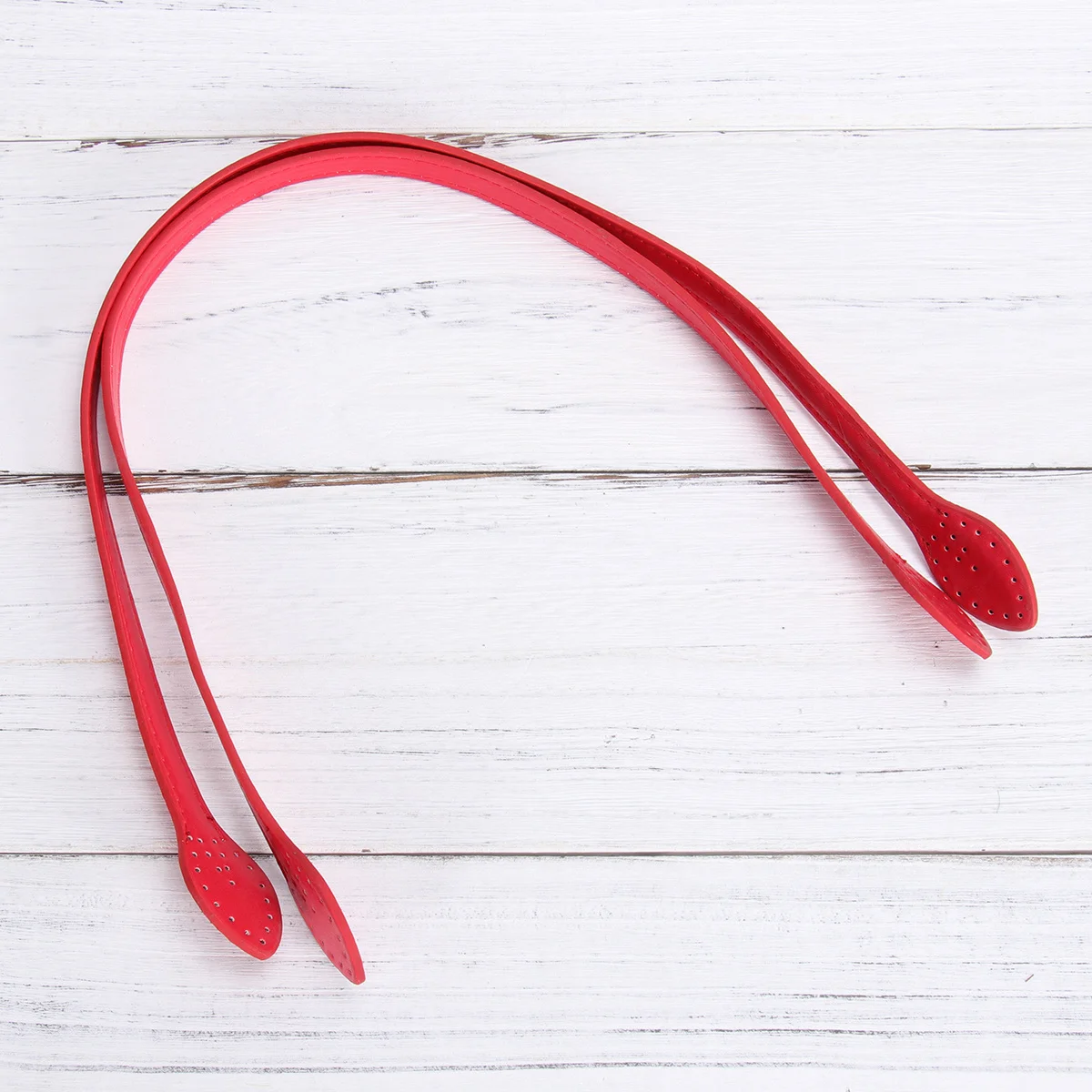 

2pcs Imitation Bag Handle Replacement Durable For Women Red Diy Shoulder Belt Accessory Bag Strap Handbag Belt