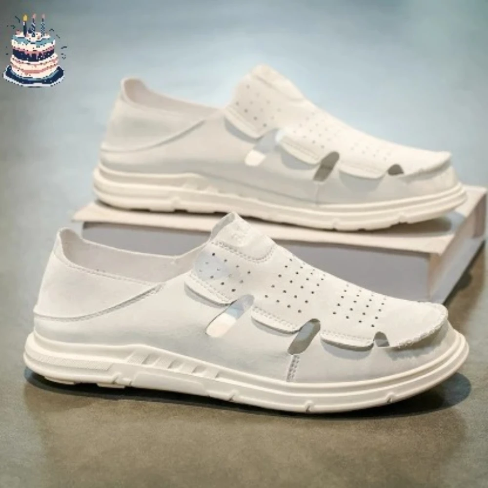 

Летние дышащие сандалии с резиновой подошвой и корзинчатым верхом