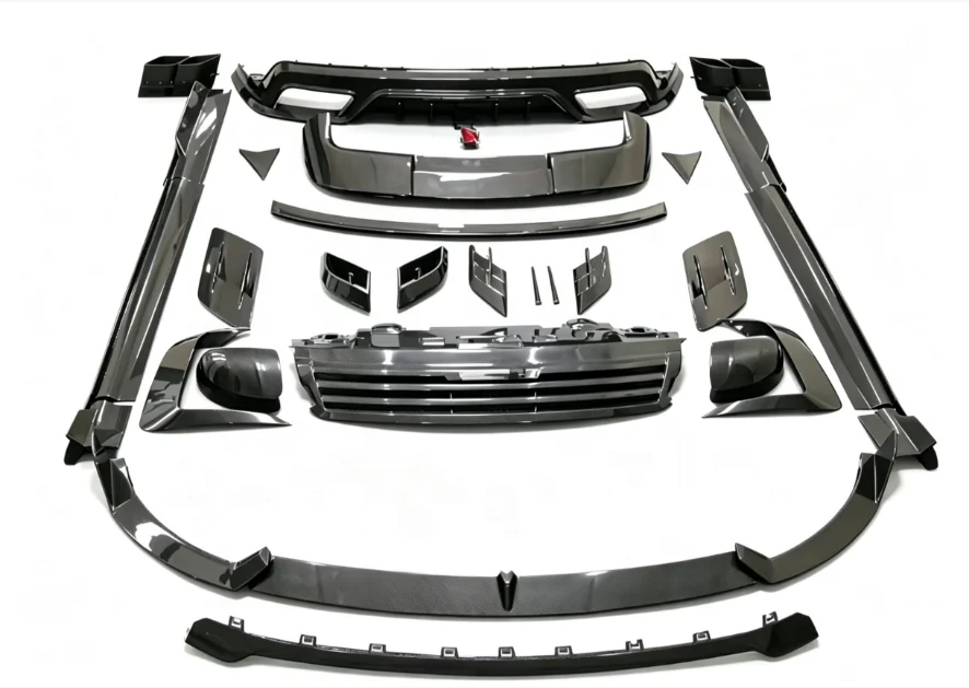 For Range Rover Sport MSY Style Carbon Fiber Body Kit Front Lip Side Skirt Rear Diffuser Spoiler Factory Direct