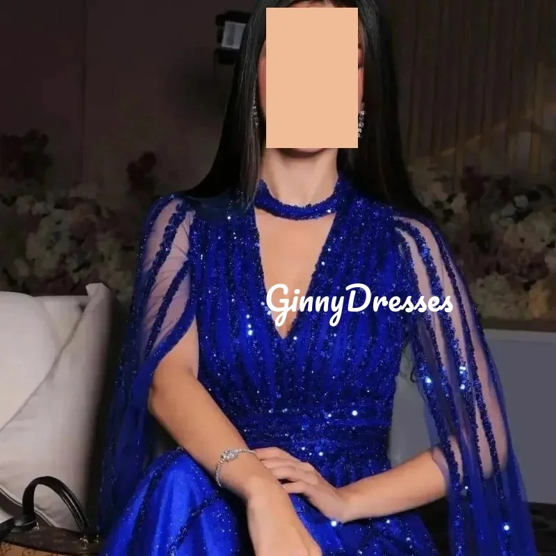 Индивидуальные платья для особых случаев Трапеции длиной до пола, платья для выпускного вечера с бисером Вечерние платья с рюшами Женское платье