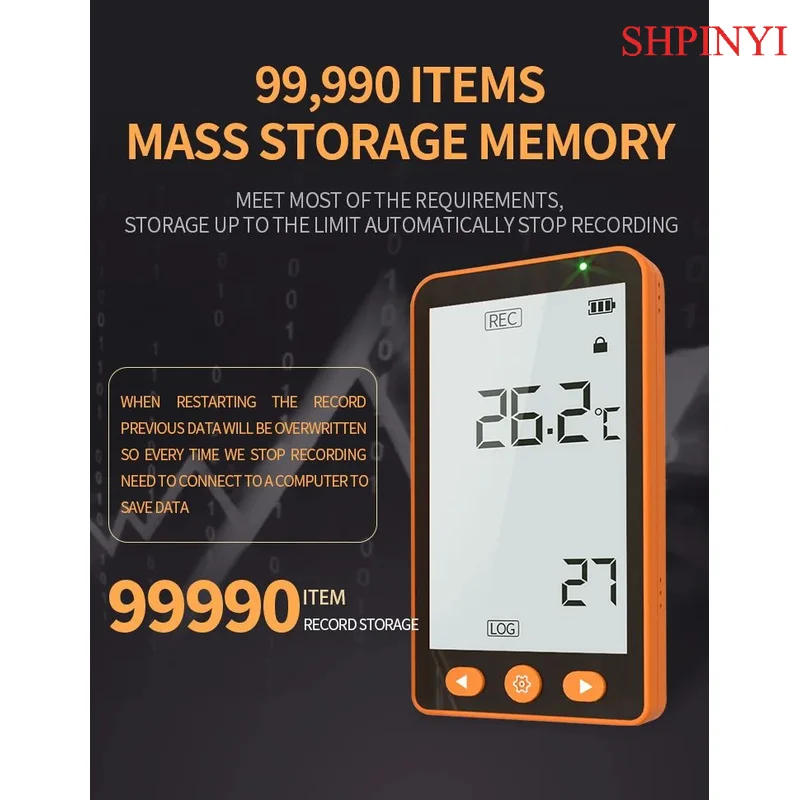 Aikesi GSP-70Pro LCD Data Logger Multi Reusable  USB PDF Report   Data Logger Temperature CE FCC ROHS