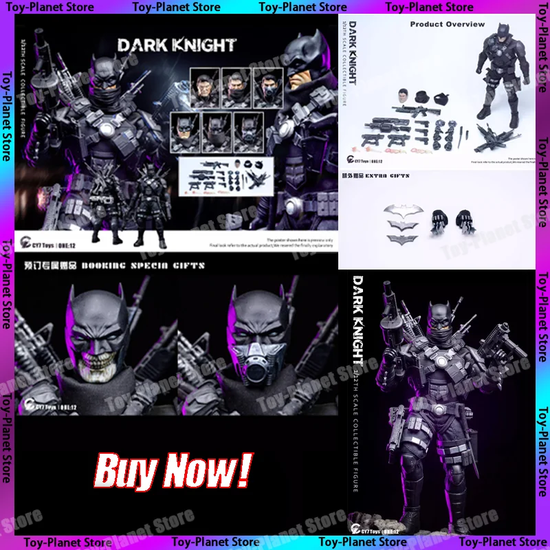 

[Hot-New] CY7 Toys One:12 Dark Knight Collectible 6 Inch Anime Action Figure Model Statue Figurine Collector Gifts For Kids Toy