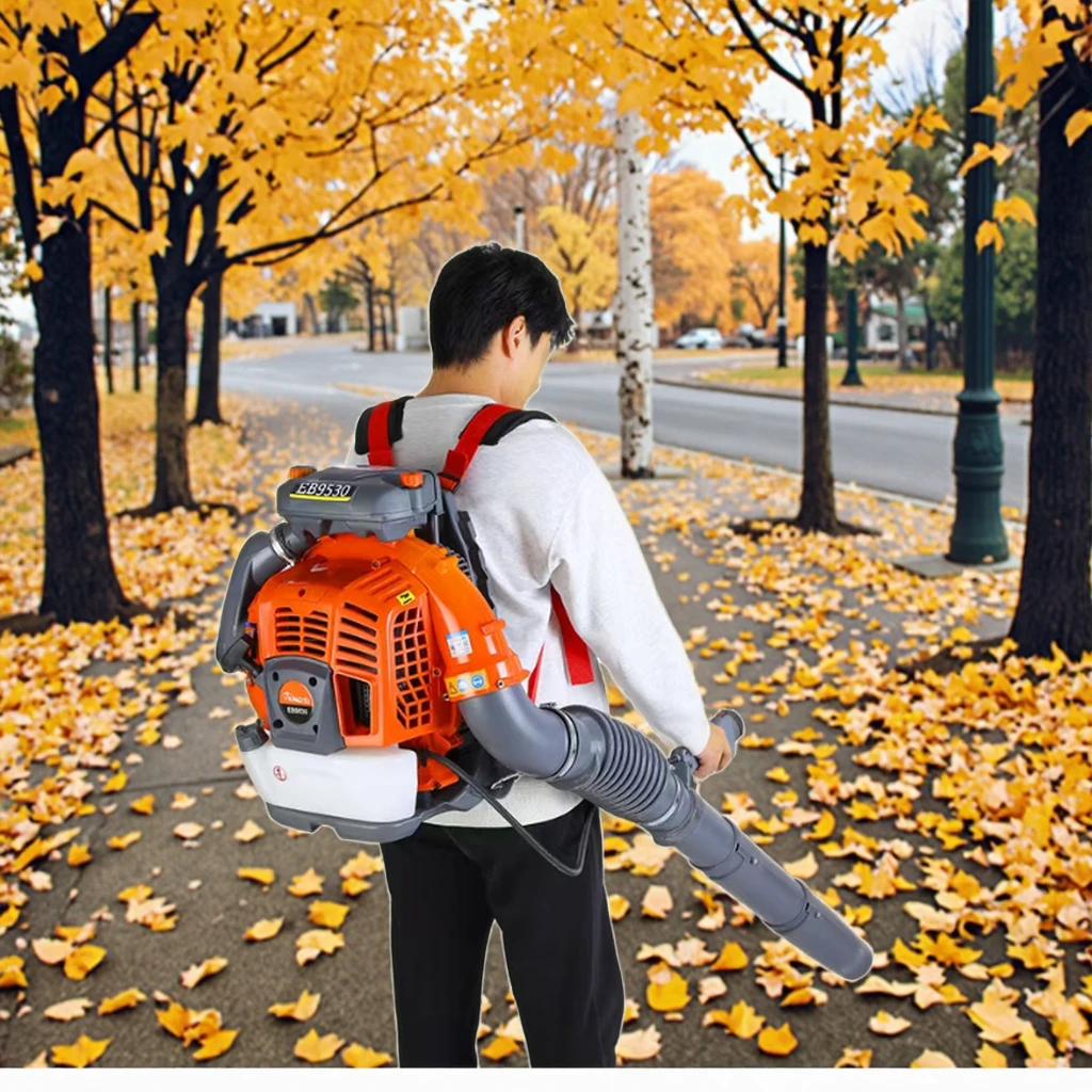 85cc Industrial  Backpack Leaf Blower EB9530 EZ Model with 900CFM 2-Stroke Heavy  Engine Lawn Garden Snow