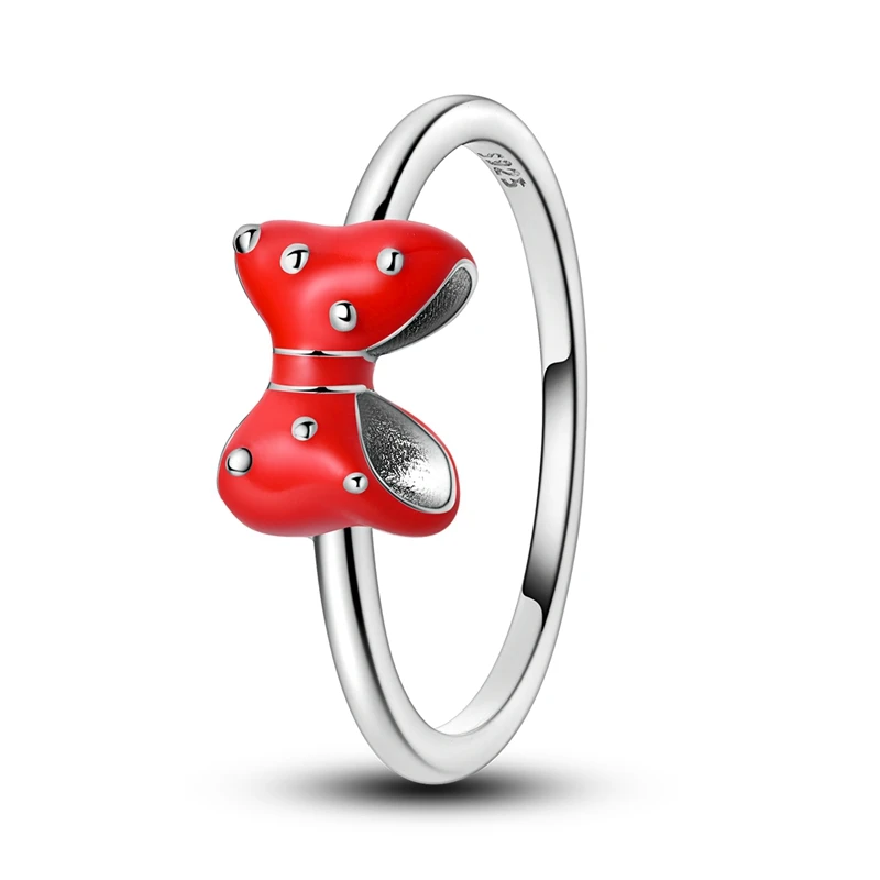 Women's Silver Star Cross Infinity Bow Zircon Ring