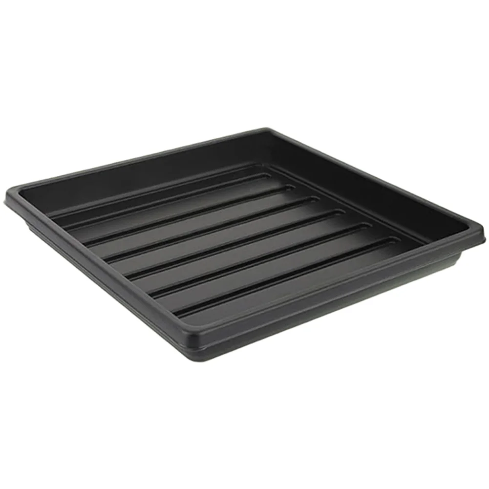 100Pcs ABS Square Pots with 5 Trays and 100 Labels for Organized Plant Starting in Greenhouses or on Balconies