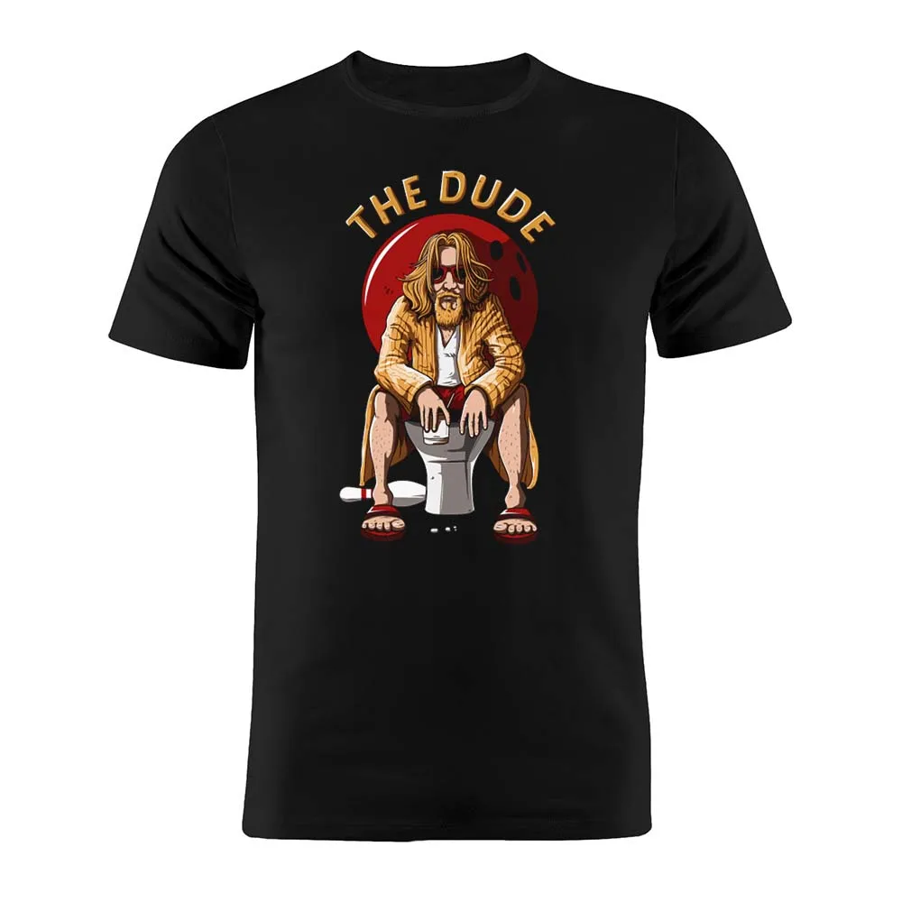 The Dude The Big Lebowski Funny Artwork Graphic Tshirts Unisex Men Women Funny T Shirt Black Humor Short-sleev Camisetas