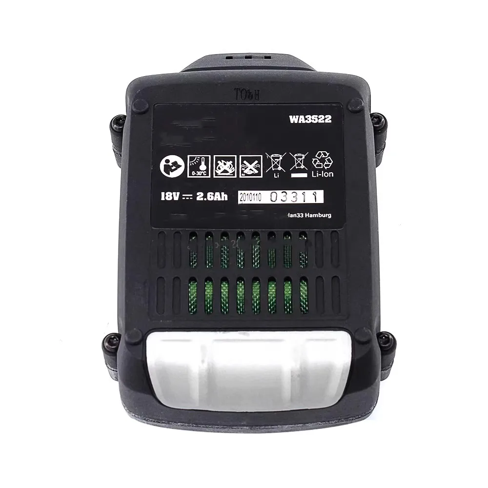 

new for WORX WA3522 18V 2600mAh Lithium ion rechargeable battery for electric tools