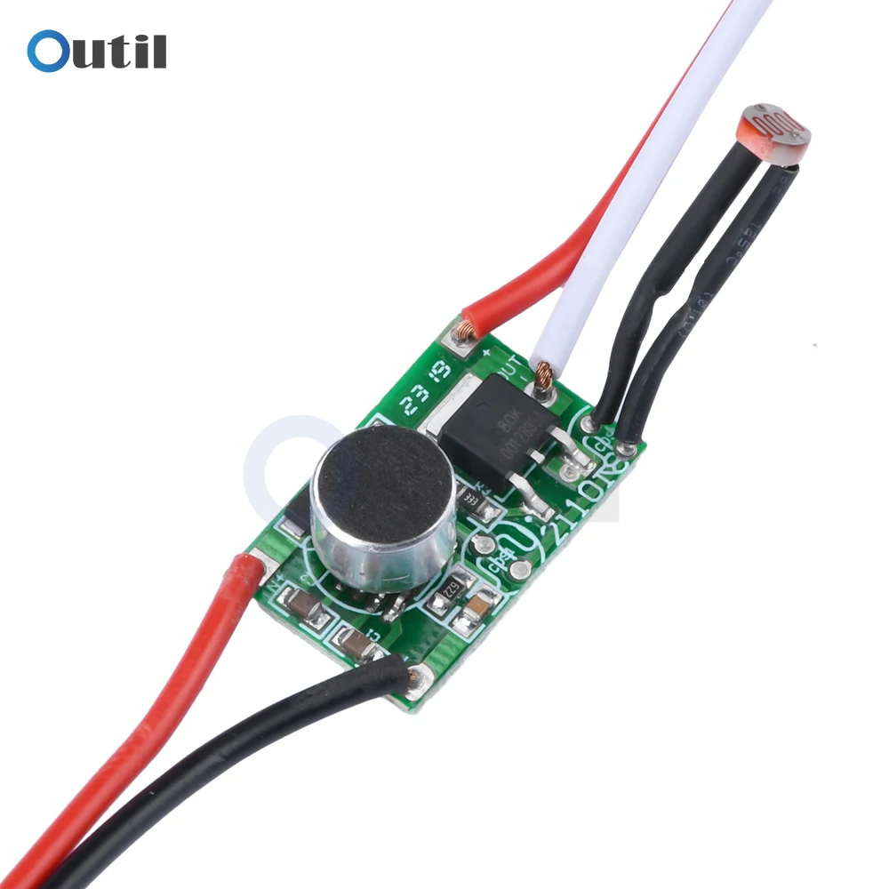 Low Voltage DC Sound Light Control Sensor DC 3V-30V LED Driver 5V 6V 12V 24V Photosensitive Voice Switch Module Circuit