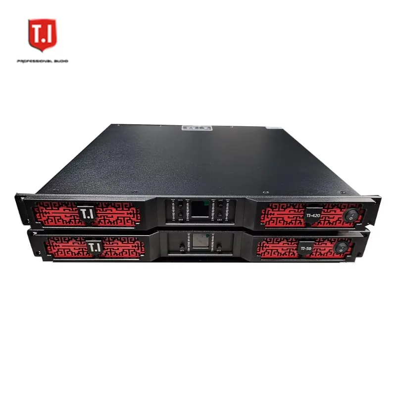 Dual Channel 4200W High Power Amplifier, Professional Audio Amp for Karaoke Venue and Concert Stage