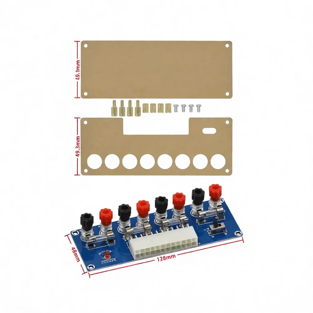 Diy Electronics Bench - Desktop Computer ATX Power Breakout Board
