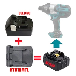 EHB18MTL EHB18MBL EHB18HTL Adapter Converter for Hitachi Hikoki for Ein Li-ion Battery for Metabo Lithium Tool for Makita