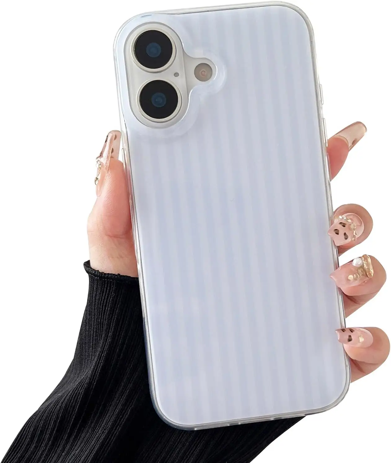 

Compatible with iPhone 17 Case, Fashion Cute Striped Aesthetic Design for Women, Soft TPU Shockproof Phone Case for iPhone 17 6.