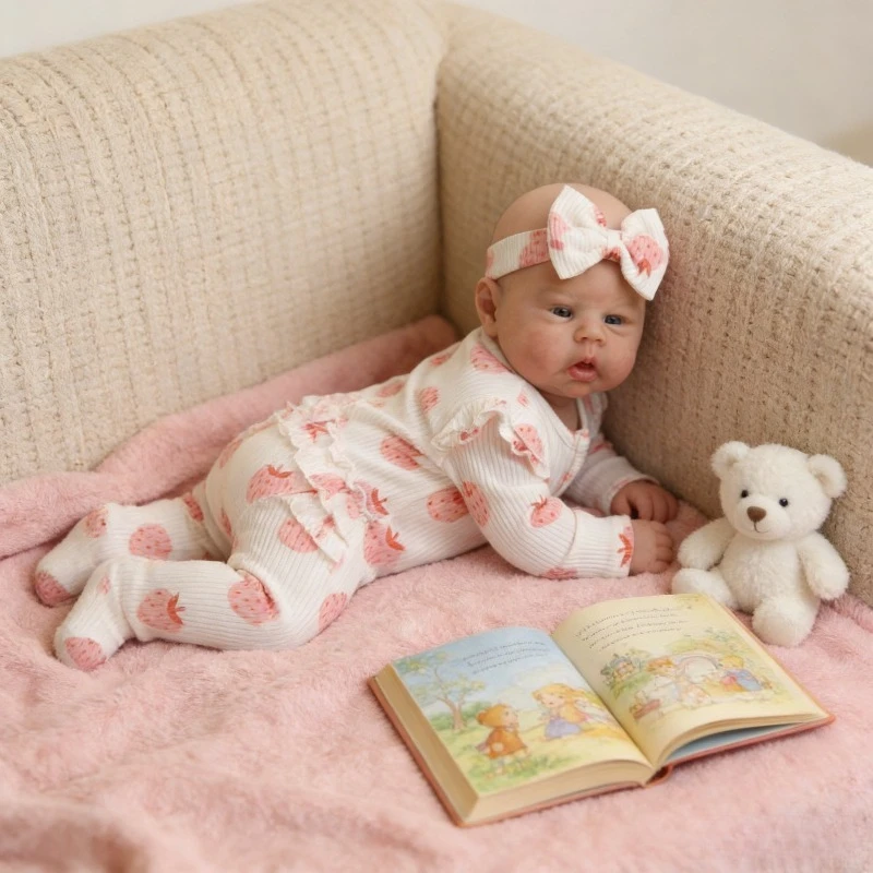 50CM Already Finished Painted Doll Gounchi Reborn Baby Doll 3D Skin Multiple Layers Painting Visible Veins
