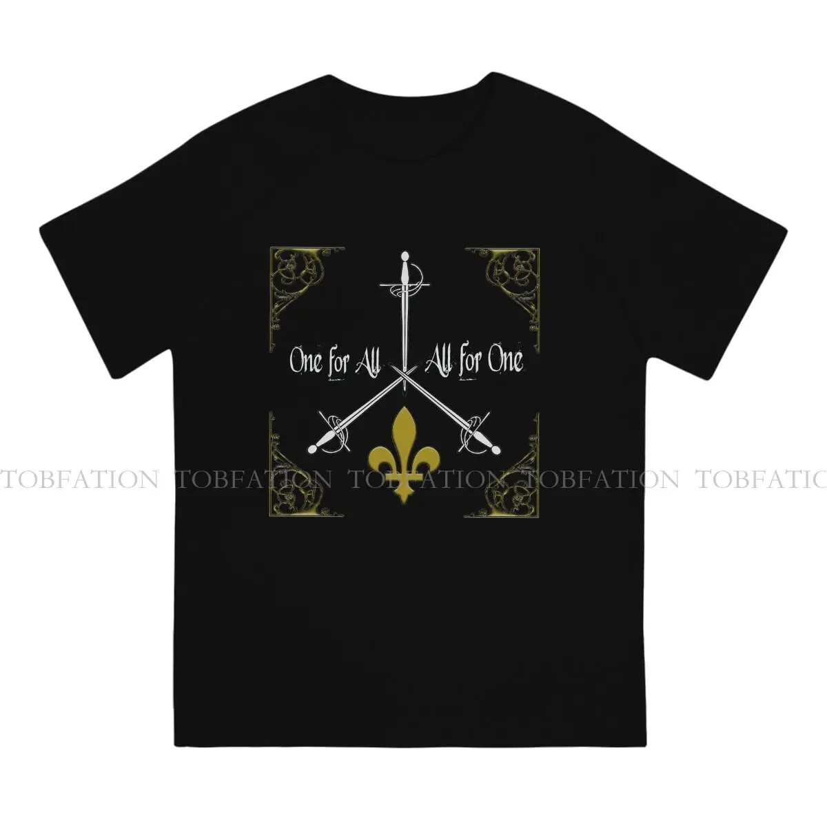 Three Musketeers Trinity Style TShirt Fleur De Lis Persian Iris Top Quality Hip Hop Graphic  T Shirt Short Sleeve Hot Sale