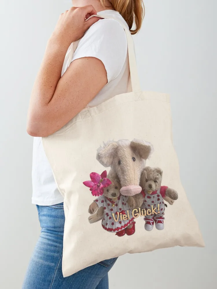 

Good luck Tote Bag Shopping bags Women's shopping bag supermarket folding bag cute tote