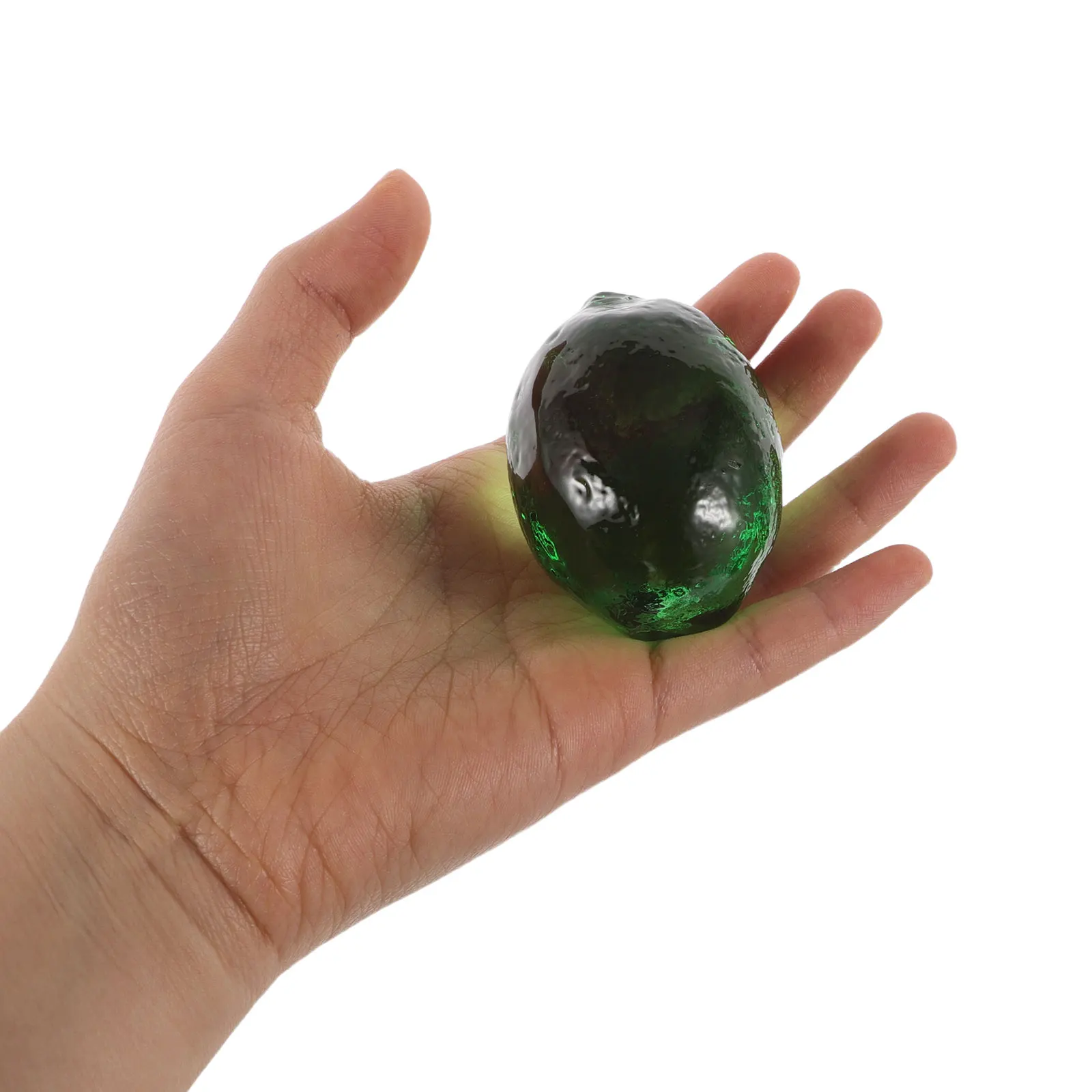 

Glass Lemon Decoration 3D Realistic Design Home Kitchen Office Desk Centerpiece Summer Fruit Decor Art Craft