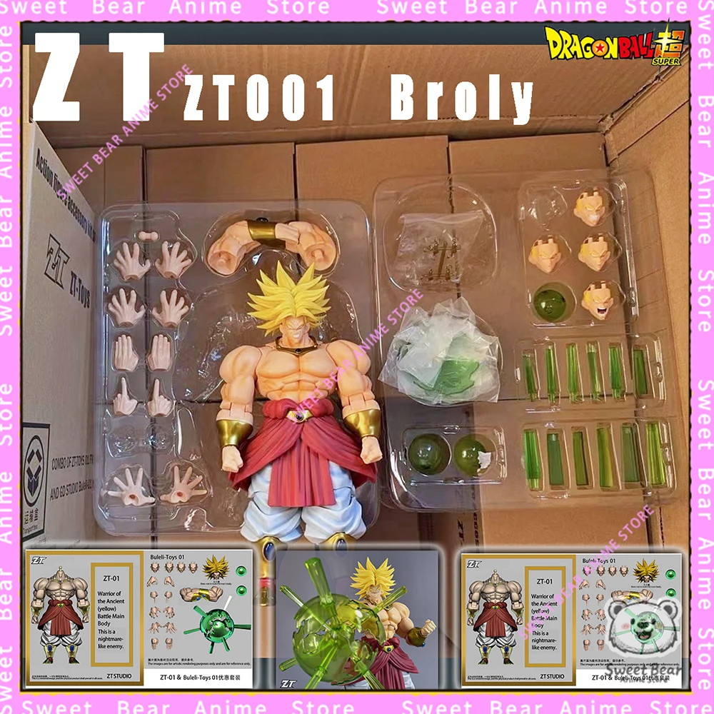 En Stock [ZT Studio] Broly antiguo guerrero ZT001 SSJ Super Saiyan Dragon Ball figura de acción Anime modelo juguete de moda muñeca de escritorio