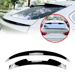 For BMW X4 F26 2014-2018 Rear+Roof Spoiler Wing Gloss Black/Carbon Fiber Look Trunk Lid Tail Tailgate Upper Splitter Lip
